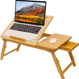 Bambus-Laptoptisch mit Aufbewahrungsfach